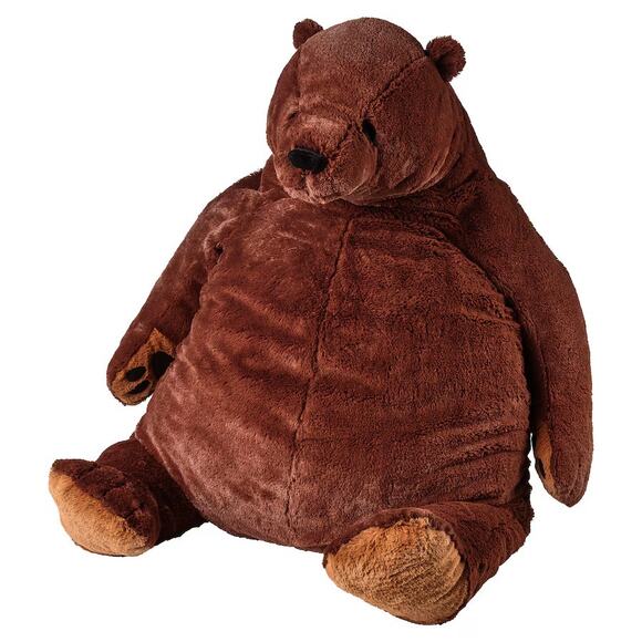 IKEA DJUNGELSKOG Soft Toy Animal, Brown Bear, 39¼” NWT - Picture 1 of 6